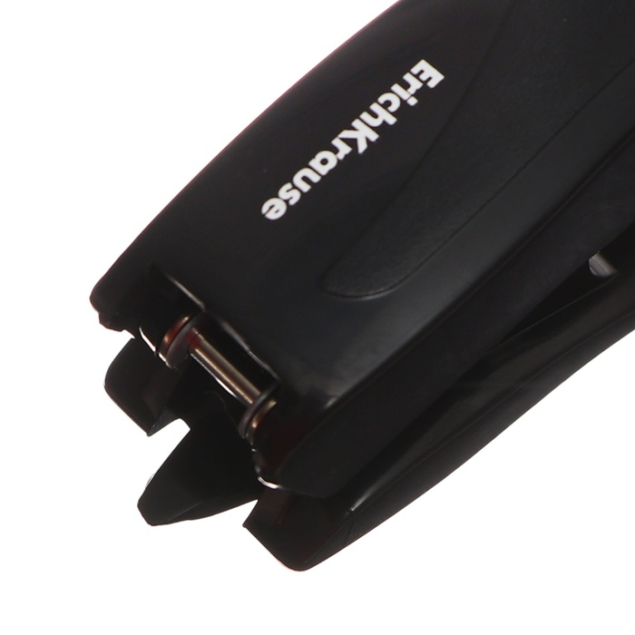 Степлер ErichKrause Elegance № 10, до 20 листов, встроенный антистеплер, чёрный