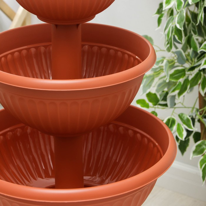 Каскад для цветов &laquo;Ливия&raquo;, цвет терракотовый