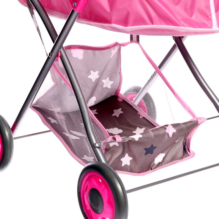 Коляска для кукол &laquo;Сладкий зайчик&raquo; универсальная, с корзиной и сумкой