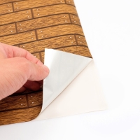 Пленка самоклеящаяся "Плитка коричневая" 45*200см Пленка самоклеящаяся "Плитка коричневая" 45*200см