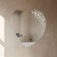 Зеркало, настенное, с пескоструйной графикой, 45×45 см Зеркало, настенное, с пескоструйной графикой, 45×45 см