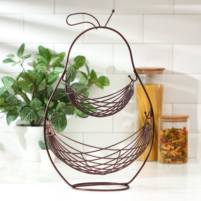 Фруктовница Доляна &laquo;Груша&raquo;, 34&times;28&times;52 см, цвет МИКС