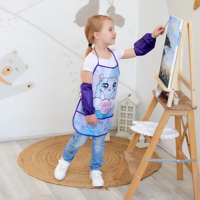 Фартук с нарукавниками детский Этель &laquo;Лама&raquo;, 49 х 39 см