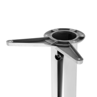 Опора с боковым креплением, 60x820 мм цвет  хром