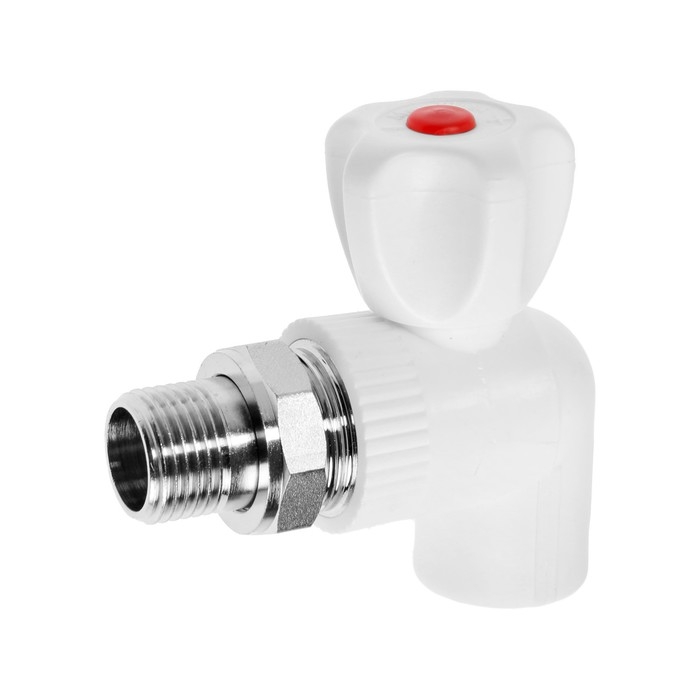 Кран радиаторный MeerPlast, 20x1/2 Кран радиаторный MeerPlast, 20x1/2", полипропиленовый, угловой