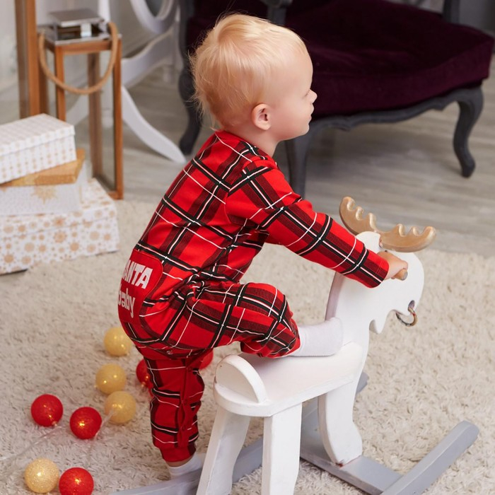 Комбинезон Крошка Я Комбинезон Крошка Я "Santa baby", рост 62-68 см, красный