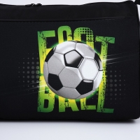 Сумка детская спортивная для мальчика «Футбол», 40х21х24 см, цвет чёрный Сумка детская спортивная для мальчика «Футбол», 40х21х24 см, цвет чёрный