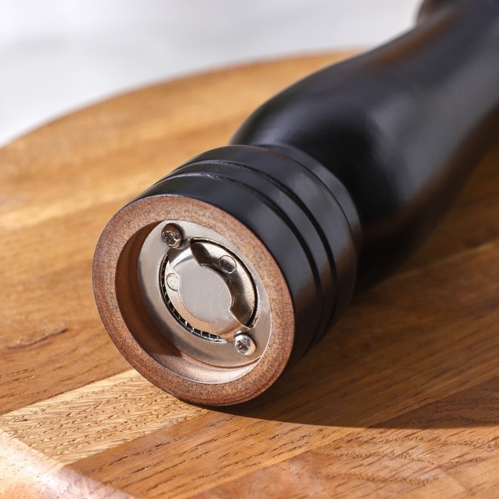 Мельница для специй Доляна, 25&times;4,5 см, металлический механизм, цвет чёрное дерево