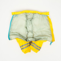 Комбинезон для собак  "Горошек", размер 12 (ДС 25, ОГ 36, ОШ 28 см), жёлтый