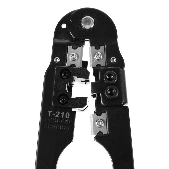 Клещи для обжима и разделки кабелей Cablexpert T-210, обжимной, для витой пары RJ-45 Клещи для обжима и разделки кабелей Cablexpert T-210, обжимной, для витой пары RJ-45