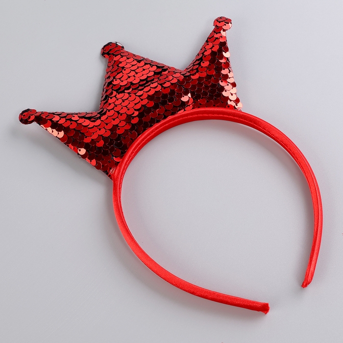 Карнавальный набор &laquo;Стильная принцесса&raquo;: ободок, платье красное с короной, рост 98-104 см