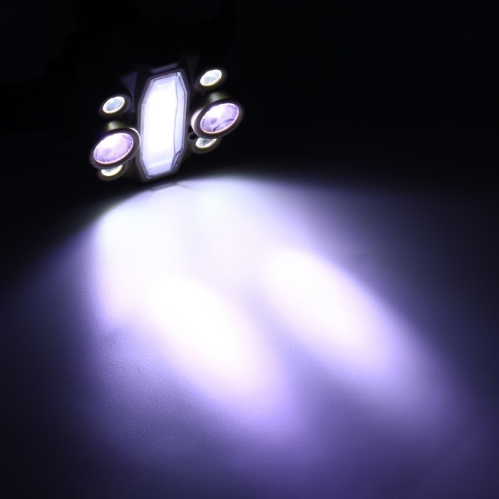 Фонарь налобный аккумуляторный, 13 Вт, 4000 мАч, 5 В, COB + T6. 7 режимов, датчик движения Фонарь налобный аккумуляторный, 13 Вт, 4000 мАч, 5 В, COB + T6. 7 режимов, датчик движения