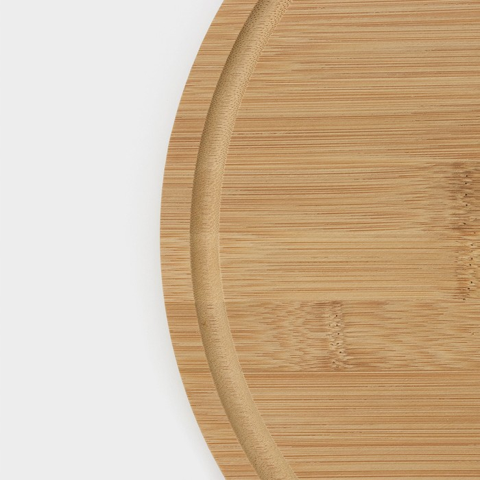 Подставка крутящаяся для подачи, 32&times;32 см, бамбук