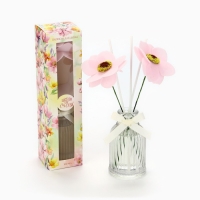 Диффузор ароматический палочки, ароматизатор для дома &laquo;Аромадиффузор: Цвети от счастья&raquo;, аромат роза, 100 мл.