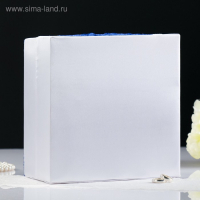 Коробка для денег &laquo;Семейный банк&raquo; с синим кружевом