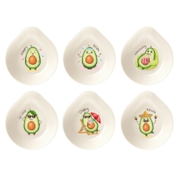 Контейнер для продуктов &laquo;Авокадо&raquo;, 400 мл, 15.5&times;13.5&times;4.5 см, цвет светло-бежевый, рисунок МИКС