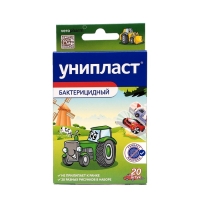 Лекопластырь Униплатс бактерицидный "Машины", 20 шт Лекопластырь Униплатс бактерицидный "Машины", 20 шт