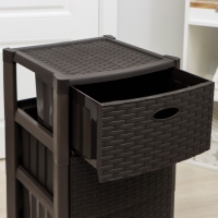 Комод 4-х секционный &laquo;Стиль ротанг&raquo;, цвет коричневый