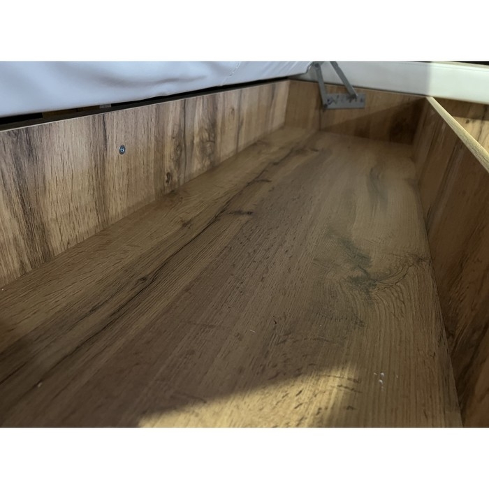 Кухонный уголок "Парма" 1700х1270х780, Дуб Вотан / рогожка коричневый