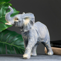 Фигура "Слон" серый, 28х29х15см