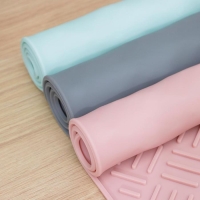 Коврик для сушки посуды, 35&times;45 см, силикон, цвет МИКС