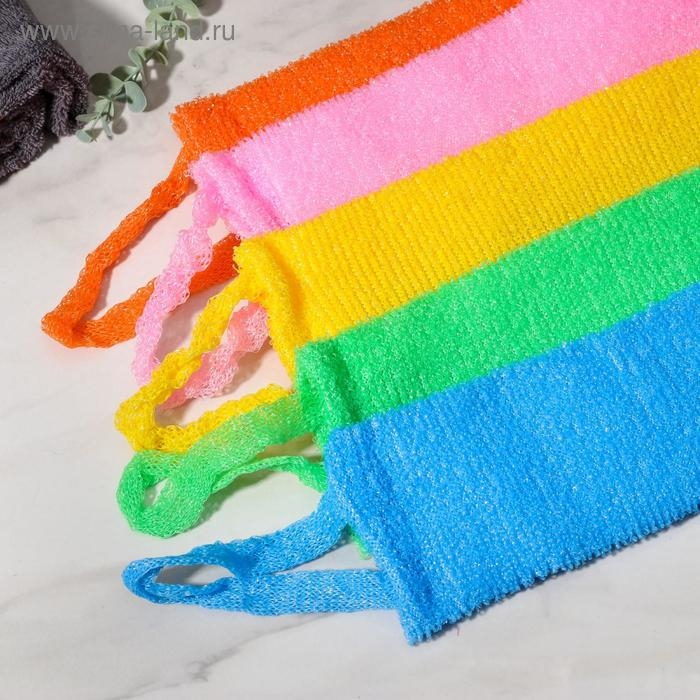 Мочалка для тела Доляна «Банная», длинная, 13×42 см, МИКС Мочалка для тела Доляна «Банная», длинная, 13×42 см, МИКС