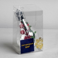 Ёлочный шар «Ягоды», батарейки, 5 LED, свечение белое Ёлочный шар «Ягоды», батарейки, 5 LED, свечение белое