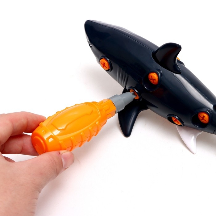 Конструктор винтовой &laquo;Акула&raquo;, с отвёрткой, 18 элементов