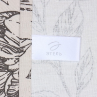 Полотенце Этель "Black flowers" 40х73 см, 100% хл, саржа 190 гр/м2