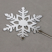 Новый год! Набор топперов &laquo;Снежинки&raquo;, 4 шт., цвет серебро