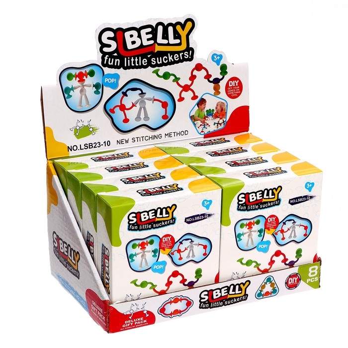 Конструктор &laquo;Забавные присоски&raquo;, 15 деталей