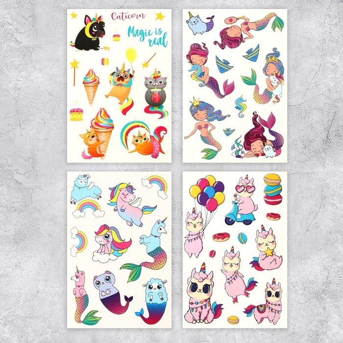 Наклейки детские в стикербуке «Волшебный», 10 листов, 14 х 21 см Наклейки детские в стикербуке «Волшебный», 10 листов, 14 х 21 см