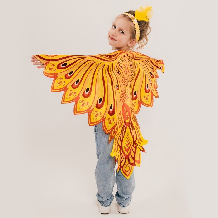Карнавальный набор &laquo;Сказочная Жар-птица&raquo;, крылья 73 &times; 100 см, повязка