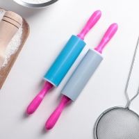 Скалка, 21 см, рабочая часть 9 см, цвет МИКС Скалка, 21 см, рабочая часть 9 см, цвет МИКС