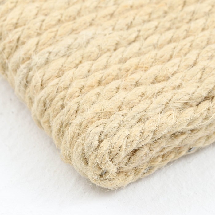 Когтеточка Когтеточка "Пижон" мини, джутовая настенная двухсторонняя, 42 х 10 х 2 см (белёный джут 6мм)