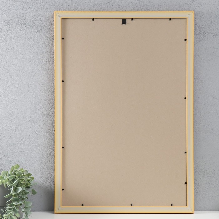 Фоторамка пластик 40х60 см, золото( пластиковый экран)