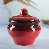Горшок керамический для запекания "Мечта хозяйки" 0,35л / 11х10см, красный Горшок керамический для запекания "Мечта хозяйки" 0,35л / 11х10см, красный