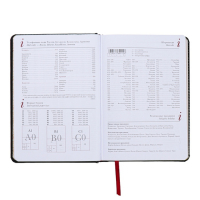 Ежедневник недатированный А5+, 136 листов Sidney Nebraska, твёрдая обложка, искусственная кожа, золотой срез, чёрный