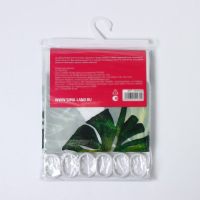 Штора для ванны Доляна &laquo;Тропики&raquo;, 180&times;180 см, EVA