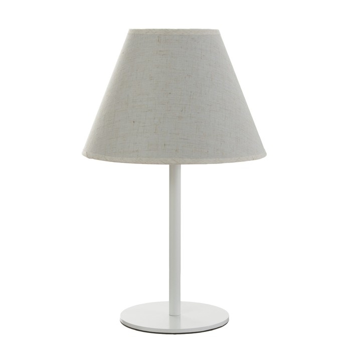 Лампа настольная Oliver 1х15Вт Е27 белый 25х25х40см RISALUX