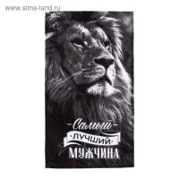 Полотенце кухонное Доляна &laquo;Самый лучший мужчина&raquo; 35х60 см, 100% хлопок, 160г/м2