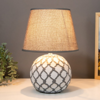 Лампа настольная с абажуром Е14 40Вт 220В "Шар в сети" 25х25х33см RISALUX Лампа настольная с абажуром Е14 40Вт 220В "Шар в сети" 25х25х33см RISALUX