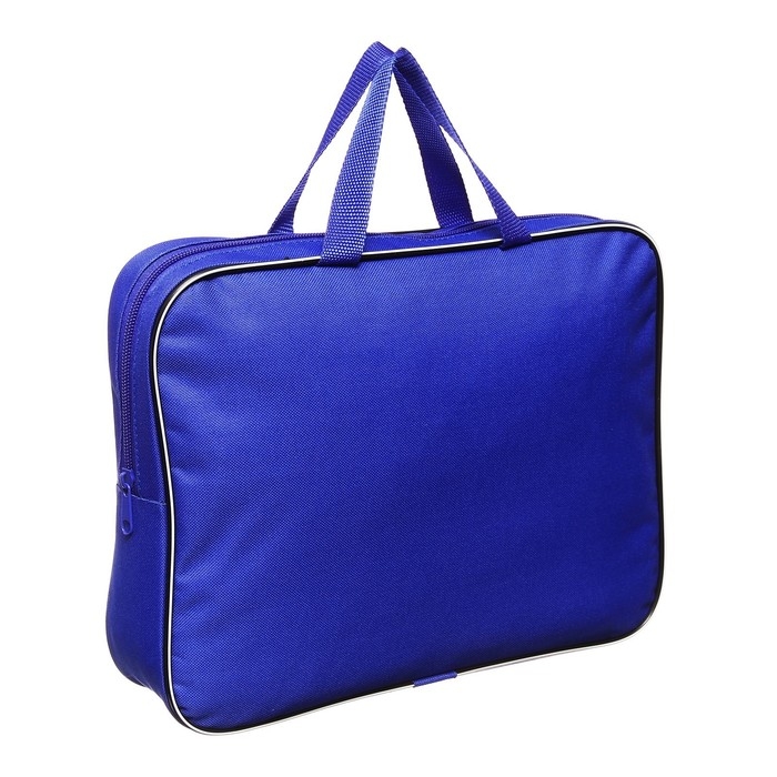 Папка с ручками текстильная А4, 350 х 270 х 70 мм, Calligrata Папка с ручками текстильная А4, 350 х 270 х 70 мм, Calligrata "Офис", внутренний карман, синяя