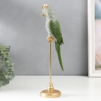 Сувенир полистоун "Два зелёных попугая на жёрдочке" 26х10х12 см Сувенир полистоун "Два зелёных попугая на жёрдочке" 26х10х12 см