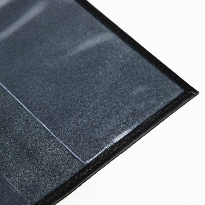 Обложка для паспорта TEXTURA, цвет чёрный