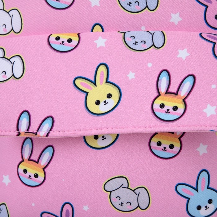 Рюкзак детский для девочки текстильный «Зайчики», 27х23×10 см Рюкзак детский для девочки текстильный «Зайчики», 27х23×10 см