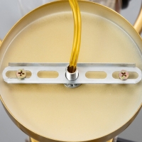 Люстра "Мерлия" 2хЕ27 40Вт черно-золотой 48х26х27 см BayerLux