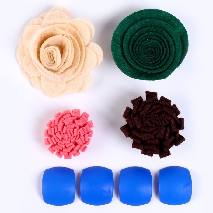 Набор для творчества: декор из фетра и набор бусин &laquo;Цветочное восхищение&raquo;