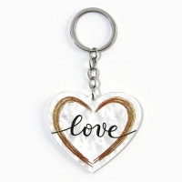 Брелок для ключей акриловый &laquo;Love&raquo;, 5,2 х 6 см