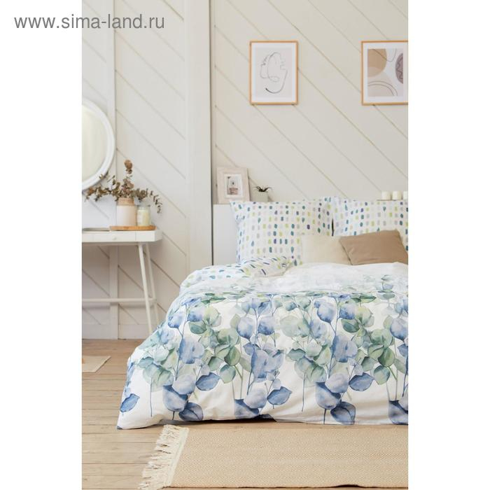 Постельное бельё &laquo;Этель&raquo; 1.5 сп Eucalyptus 143х215 см, 150х214 см, 70х70 см - 2 шт